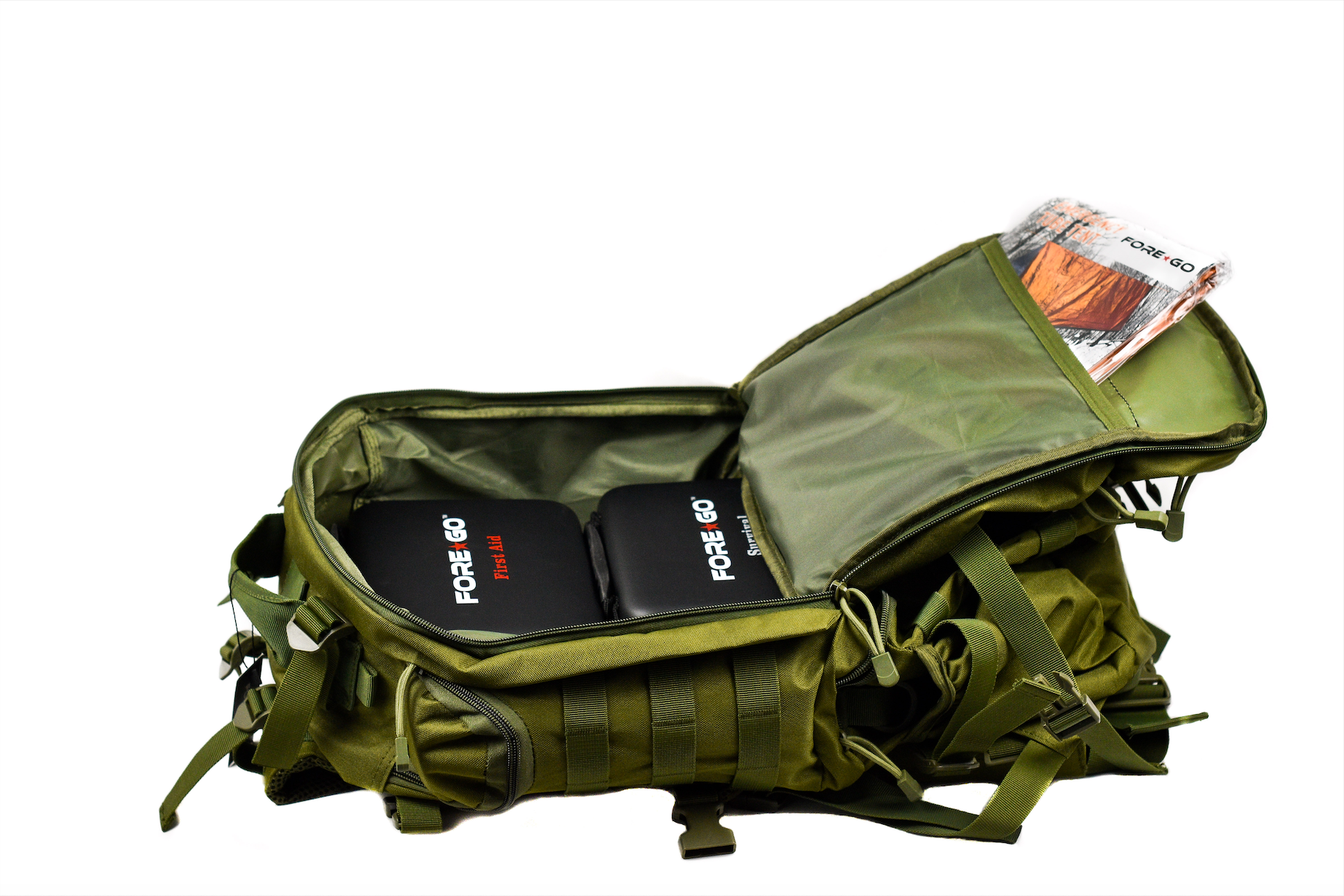 FOREGO Ultimate Adventure & Survival Backpack (Fully Equipped